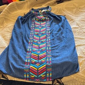 Savanna Jane Blue Denim Top